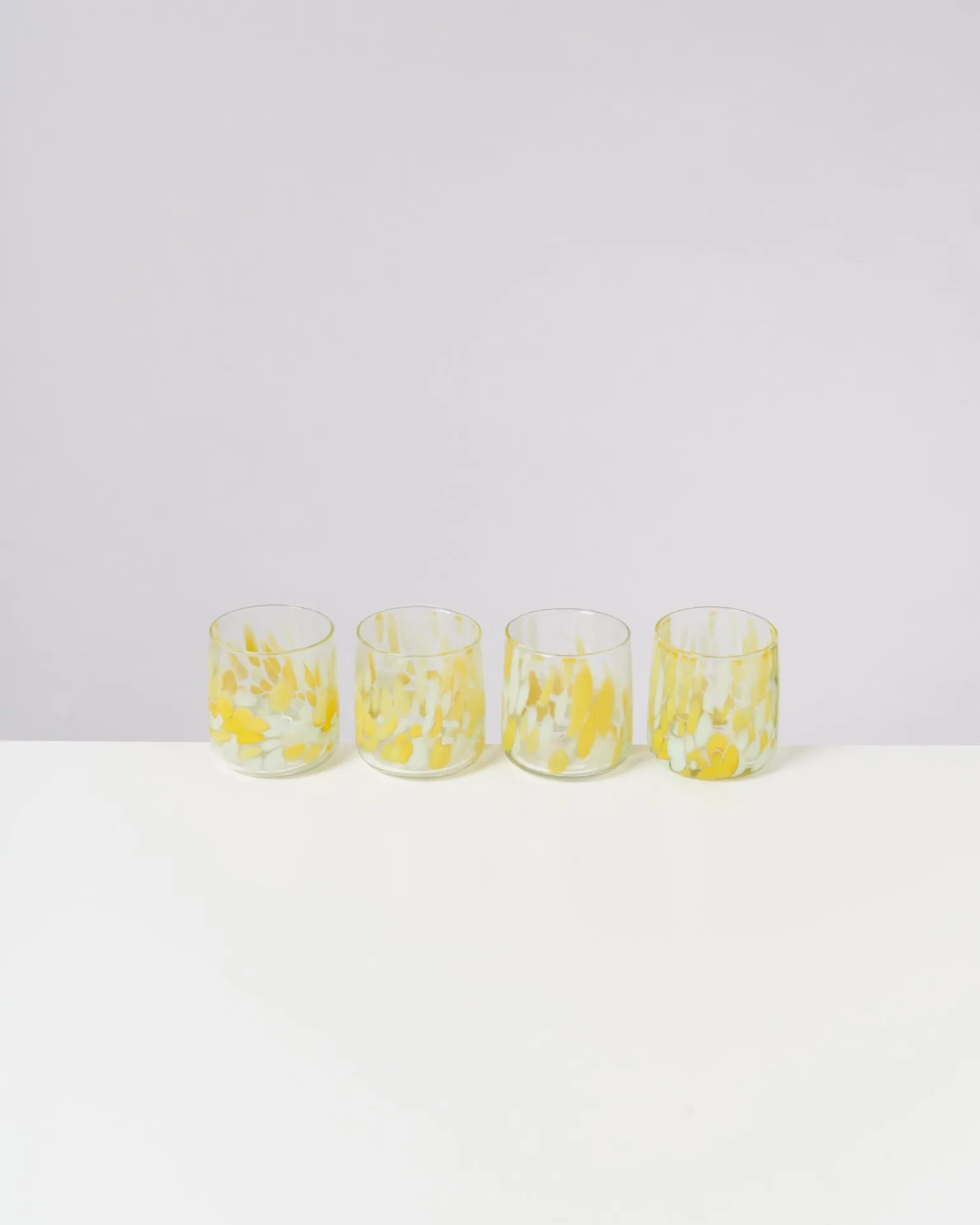 Alegria - Glass small big drops yellow