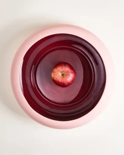 Alva Obstschale rosa bordeaux