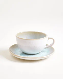 Areia 6-Piece Set Cappuccino Cup & Small Saucer classic azure