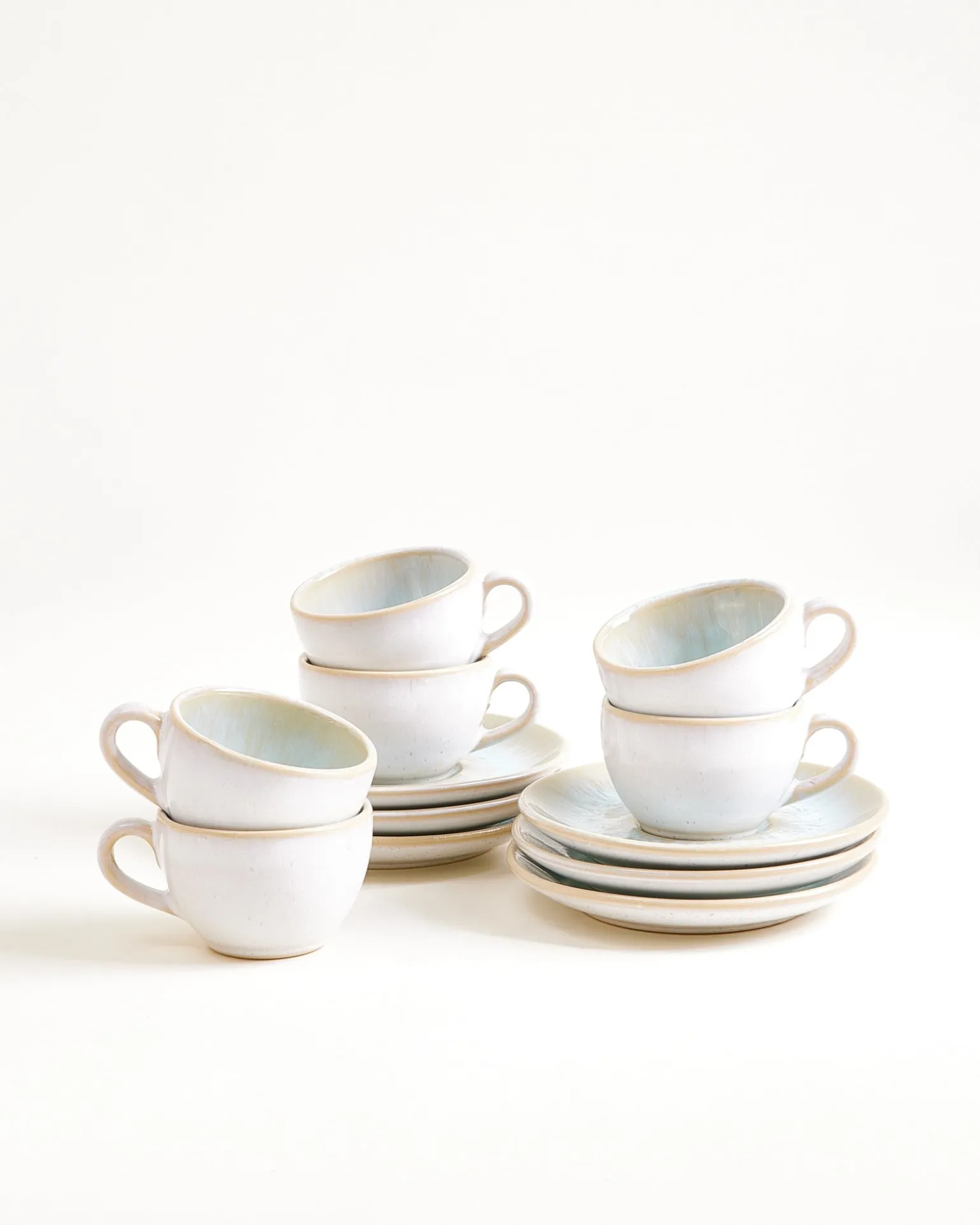 Areia 6-Piece Set Espresso Cup & Espresso Saucer classic azure