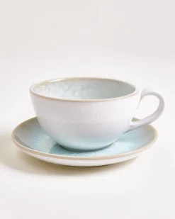 Areia 4-Piece Set Teacup & Large Saucer classic azure