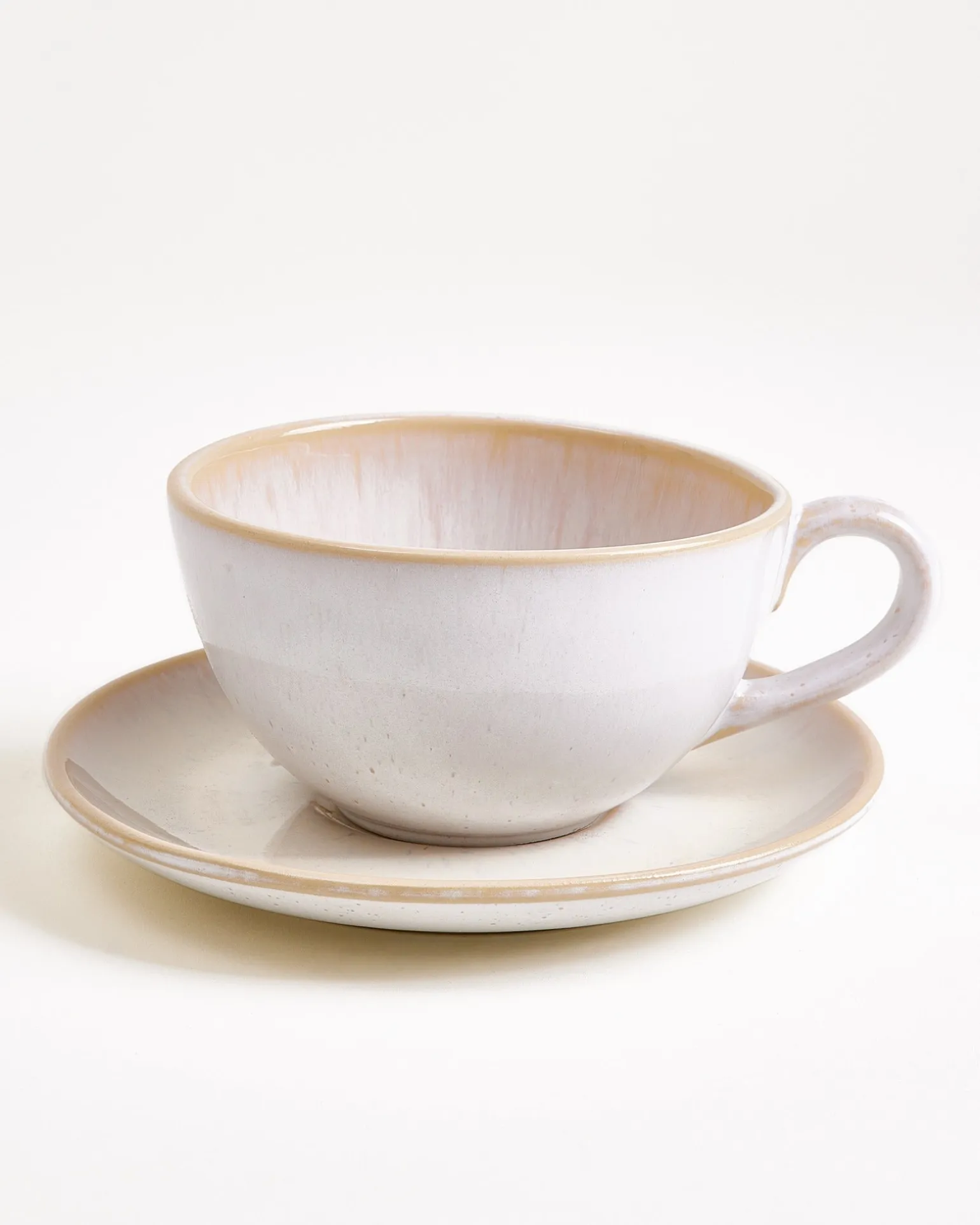 Areia 4-Piece Set Teacup & Large Saucer classic sand
