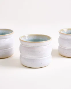 Areia - Set of 6 cups small bubble azure