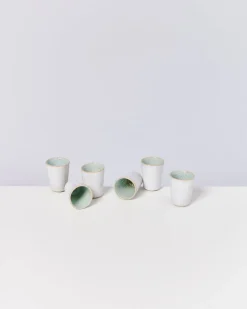 Areia - Set of 6 Espressocups mint