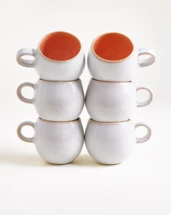 Areia - Set of 6 Mugs small pink