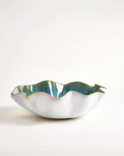 Areia Shell - Servingbowl aqua
