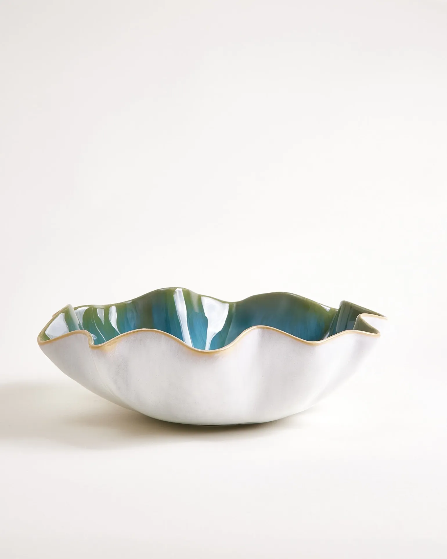 Areia Shell - Servingbowl aqua