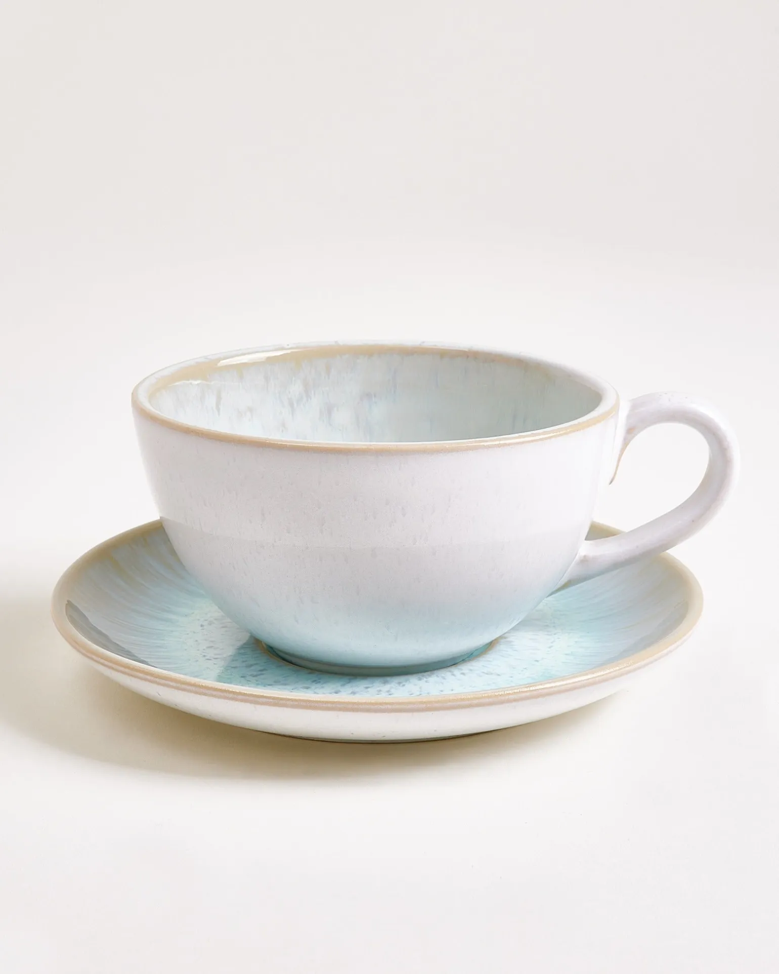 Areia Teetasse & Untertasse groß classic azur 6er-Set