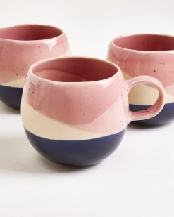 Bica - Large mug pink sand dark blue
