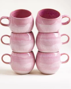 Bica - Large mug pink Set of 6