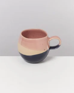 Bica - Set of 4 Mugs small pink navy cream