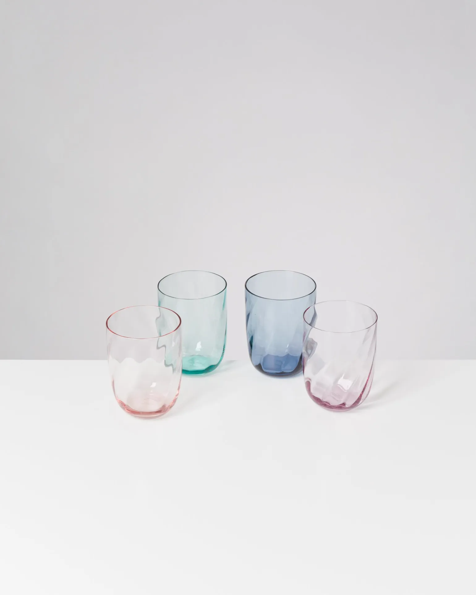 Calma - Glass large swirl blue