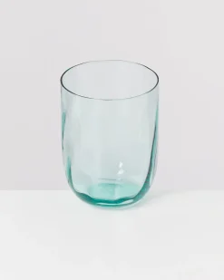 Calma set of 4 glass large swirl green