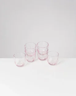 Calma - Set of 6 glass small swirl rosé
