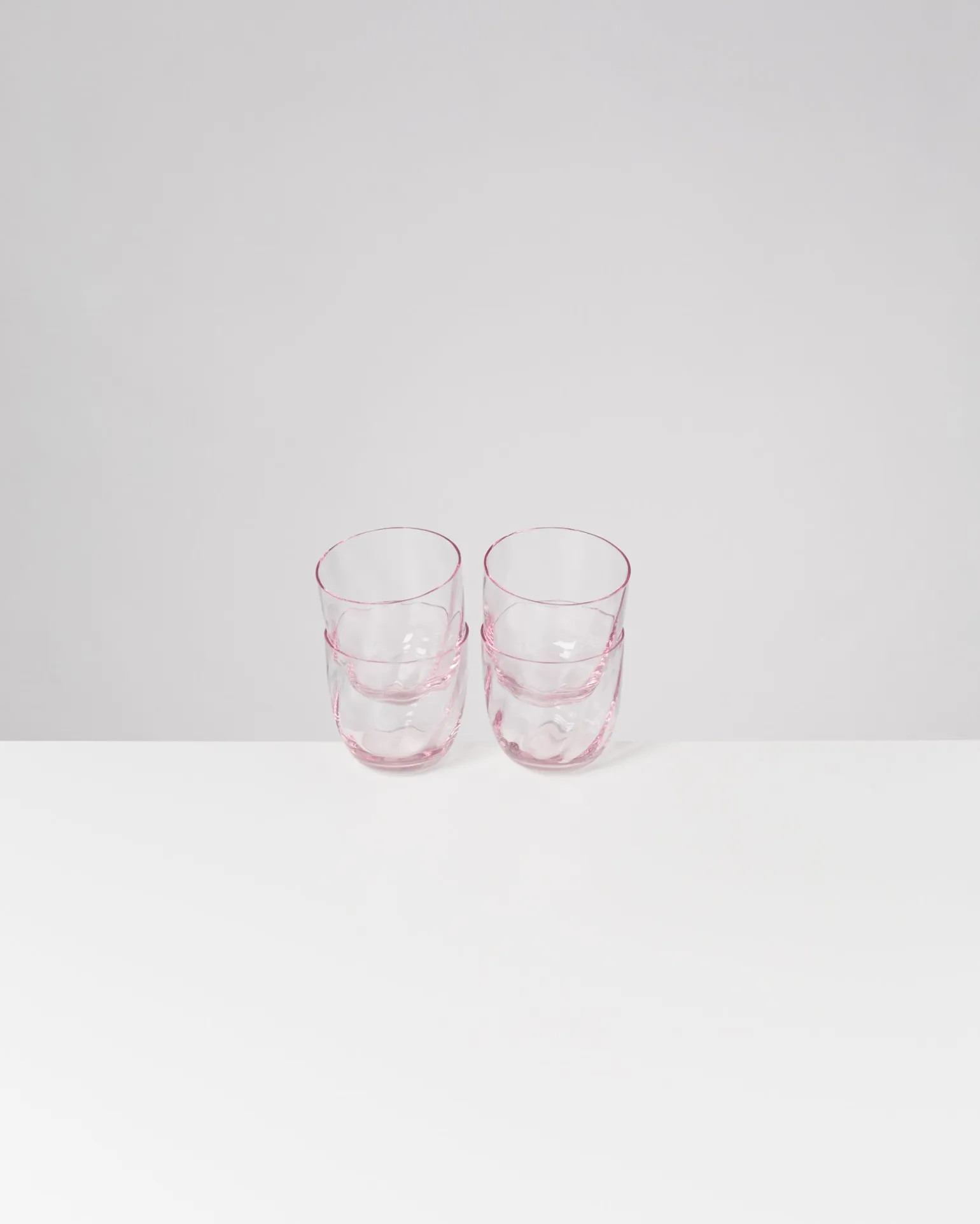 Calma - Set of 4 glass small swirl rosé