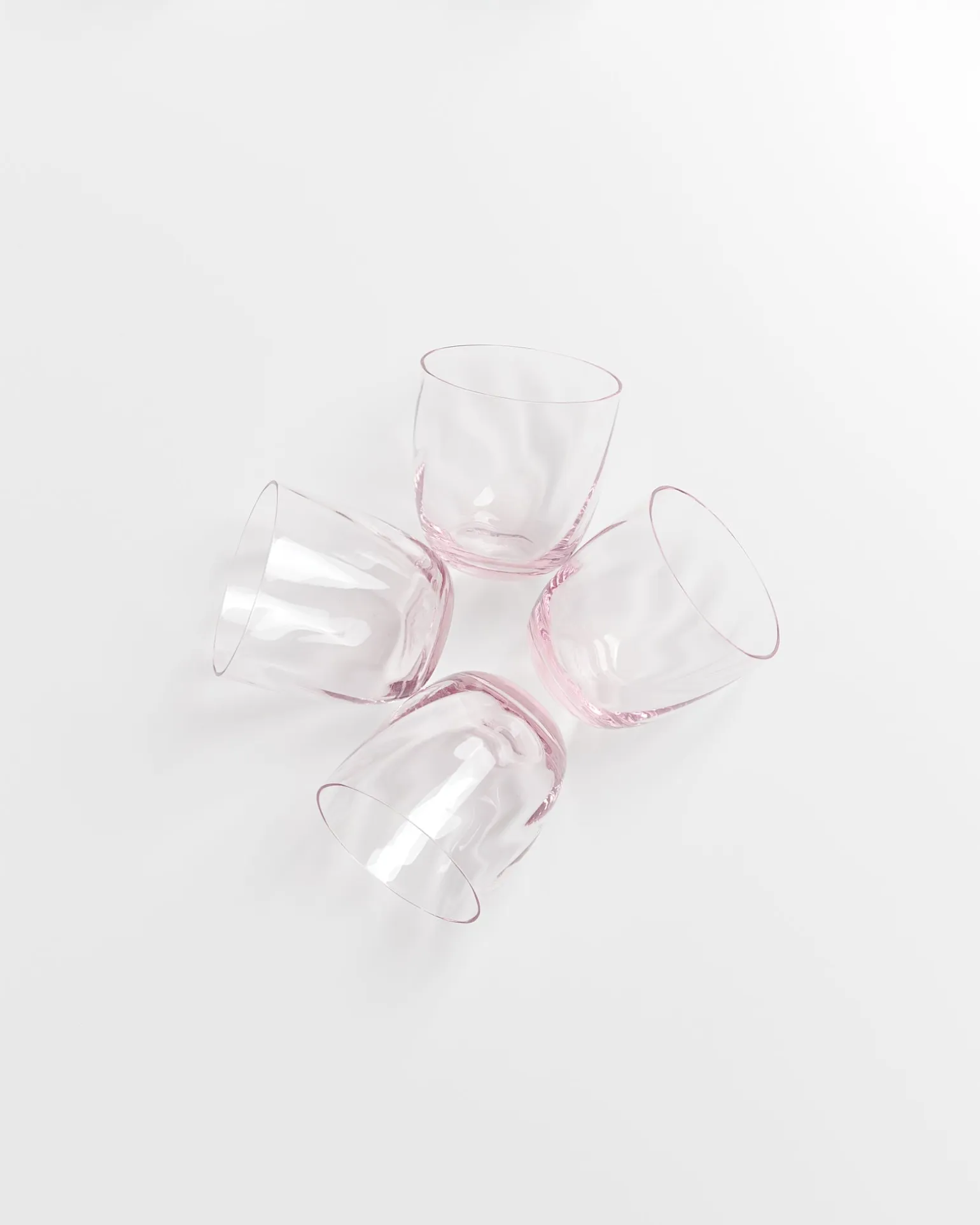 Calma - Set of 4 glass small swirl rosé