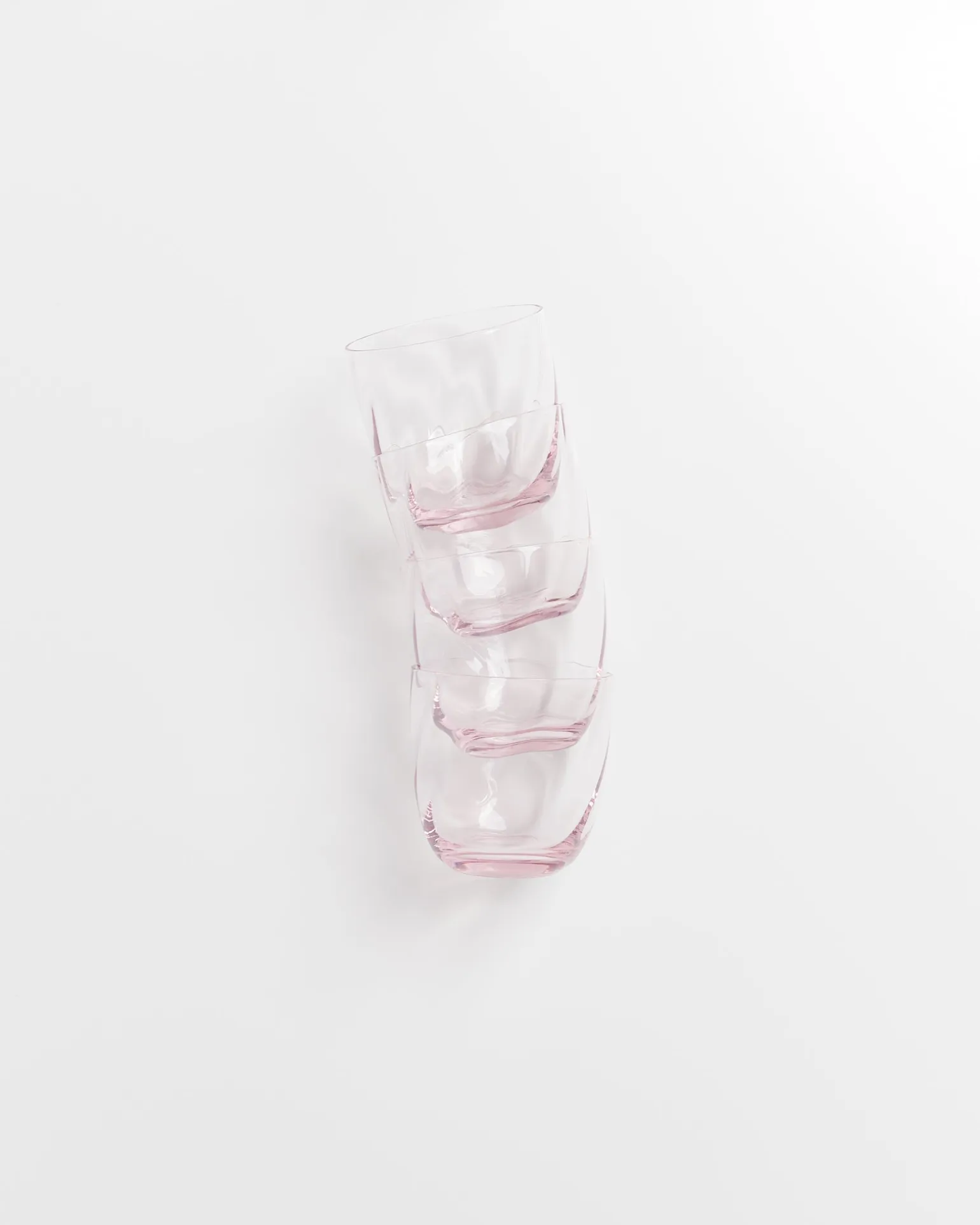 Calma - Set of 4 glass small swirl rosé