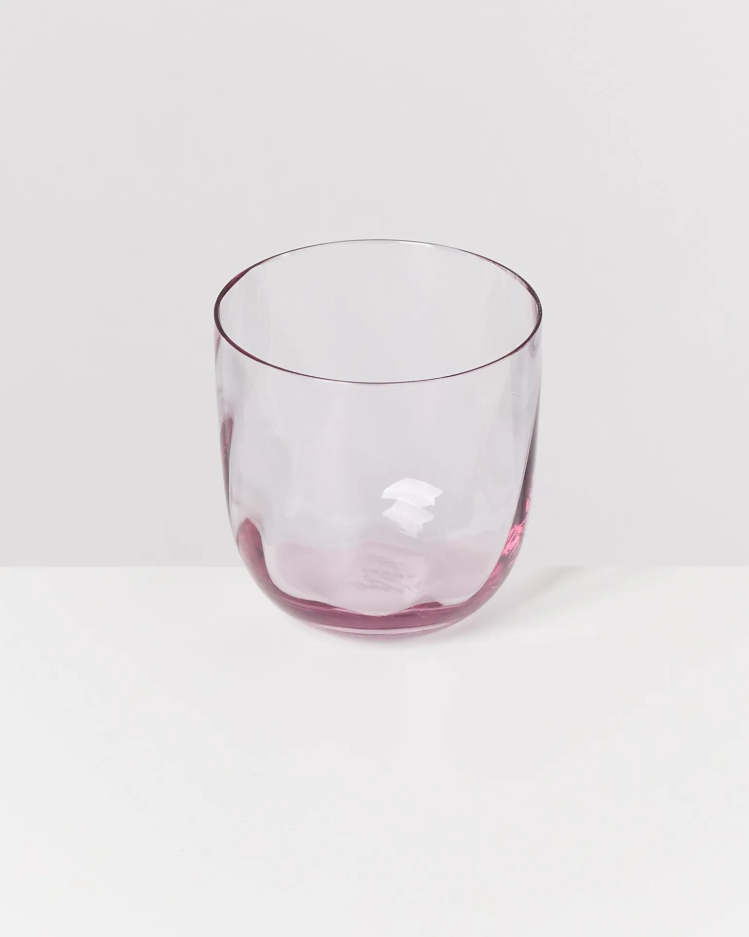 Calma - Set of 6 glass small swirl purple