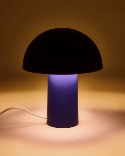 Cogumelo - Ceramic lamp dark blue