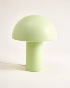 Cogumelo ceramic lamp lime