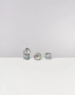 Coimbra - Set of 4 Espressocups greyblue
