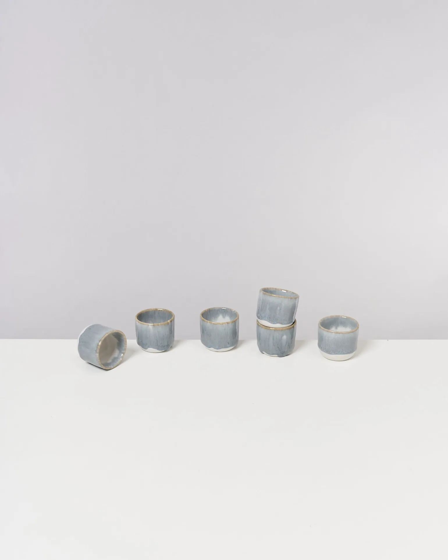 Coimbra - Set of 6 Espressocups greyblue