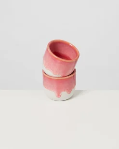 Coimbra - Set of 4 espresso cups pink cream