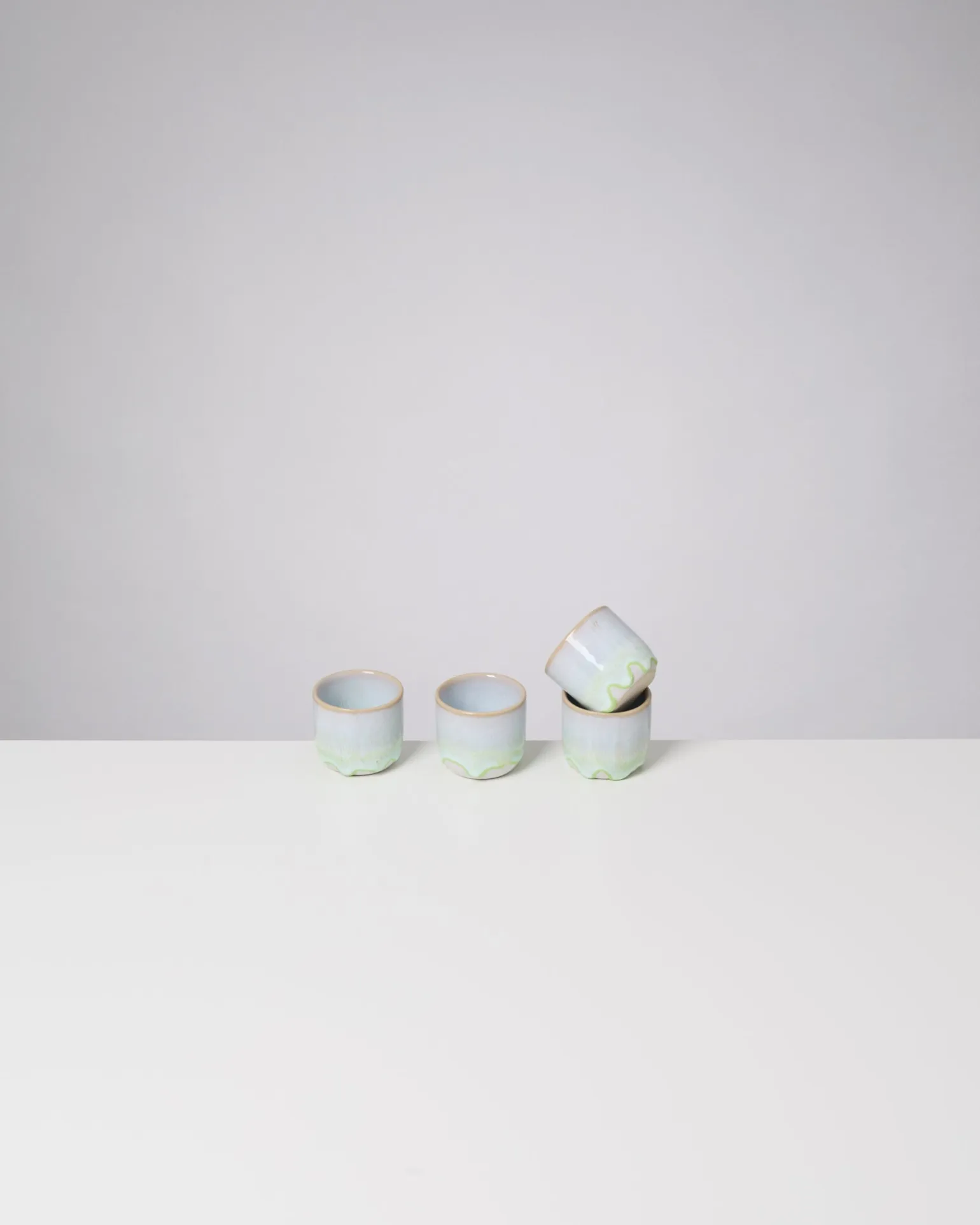 Coimbra - Set of 4 Espressocups pastel green