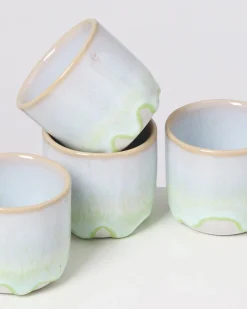 Coimbra - Set of 4 Espressocups pastel green