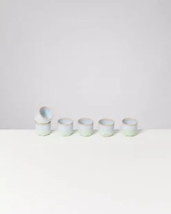 Coimbra - Set of 6 Espressocups pastel green
