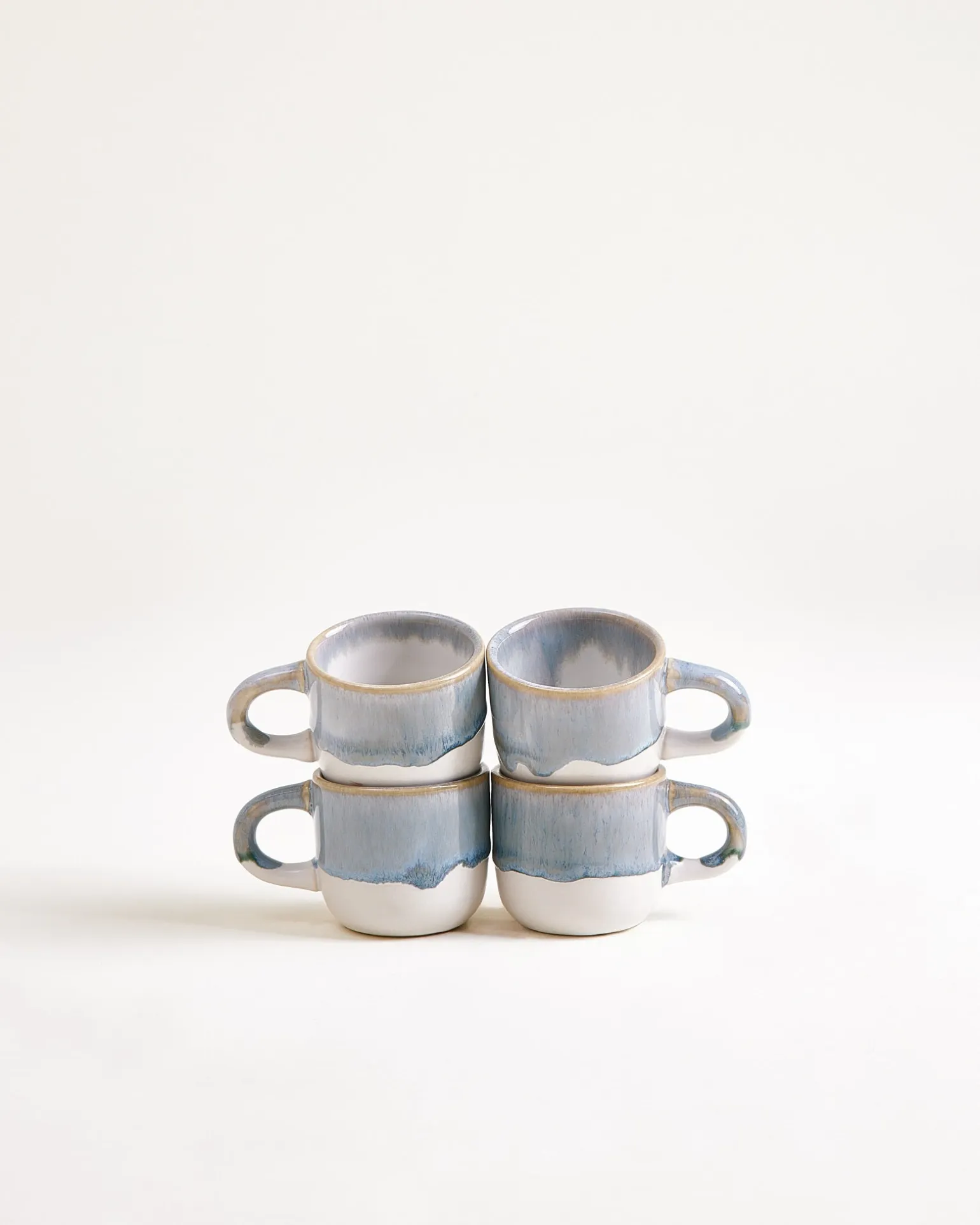 Coimbra - Set of 4 Espressomugs greyblue