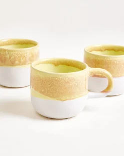 Coimbra - Set of 6 mugs small yellow