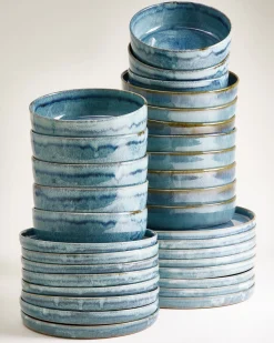 Cordoama Geschirr-Set grünblau 32-teilig