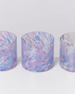 Joia - Glass small drops blue lilac