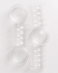 Joia - Large glass Bubble transparent Set of 6