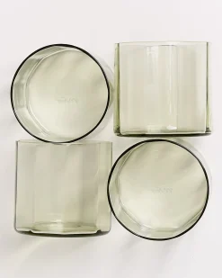 Joia - Set of 4 glasses flower emerald
