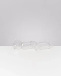Joia - Set of 4 glasses riffled classic