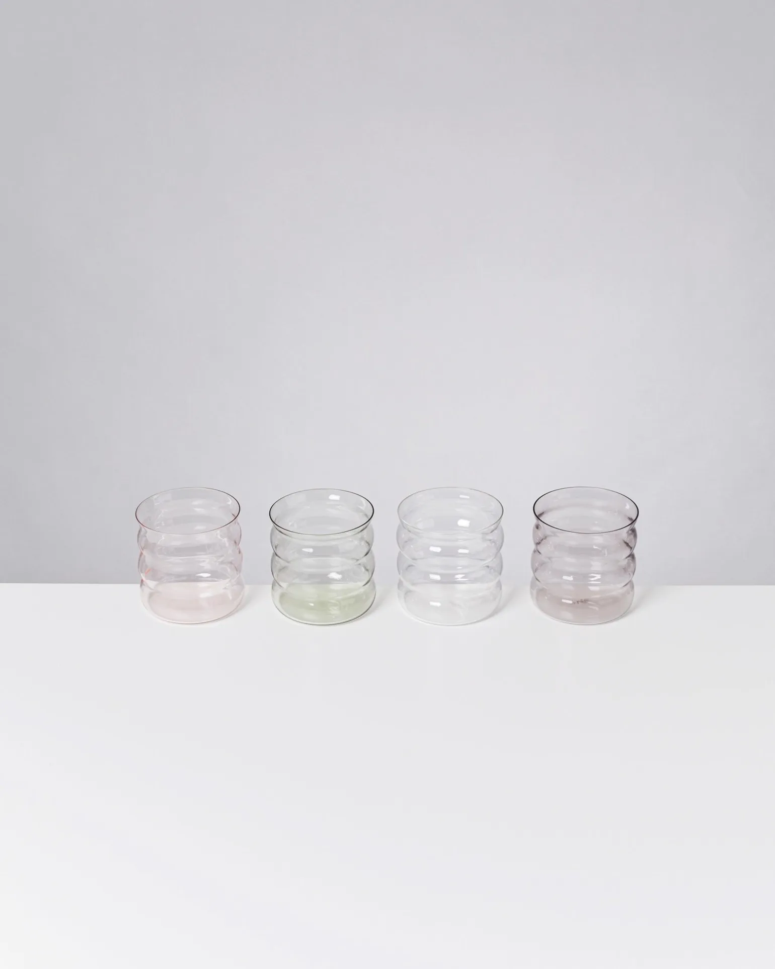 Joia - Set of 4 glasses small bubble mix