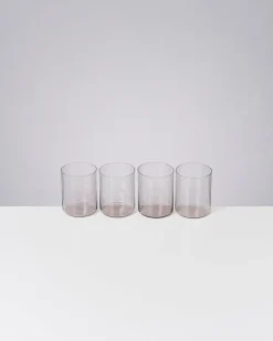 Joia - Set of 4 glass large amethyst