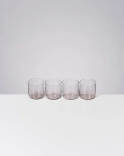 Joia set of 4 glass small amethist