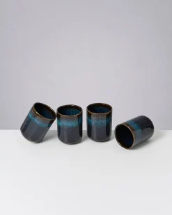 Melides - Set of 4 mugs large oceanblue