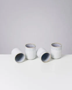 Melides - Set of 4 mugs large stoneblue