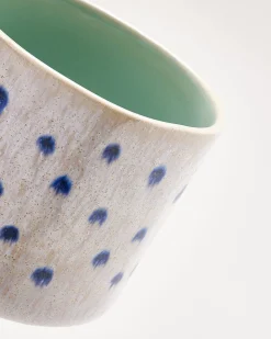 Nódoa - Large mug dotted mint blue