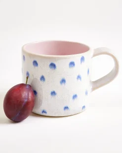 Nódoa - Large mug dotted pink blue