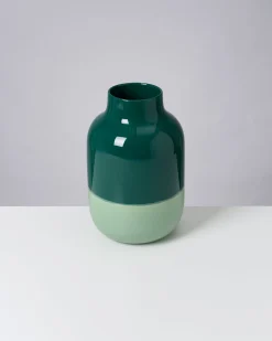 Nuno - Vase L dark sage green