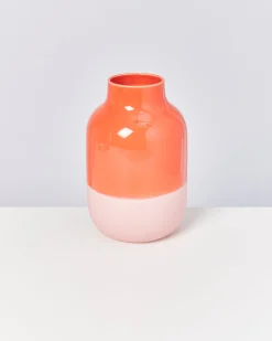 Nuno vase L - rose coral