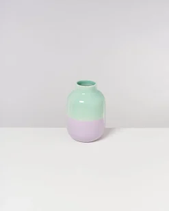 Nuno vase M - lilac mint