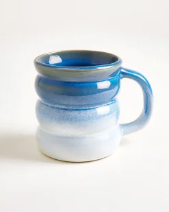 Ombra - Large mug Bubble dark blue light blue