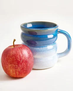 Ombra Tasse groß bubble dunkelblau hellblau 6er-Set