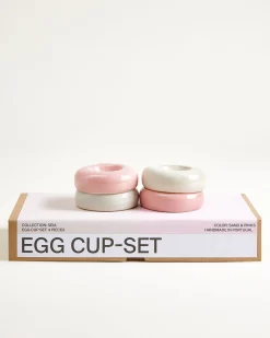Seia Egg Cups, Pink Sand, Set of 4